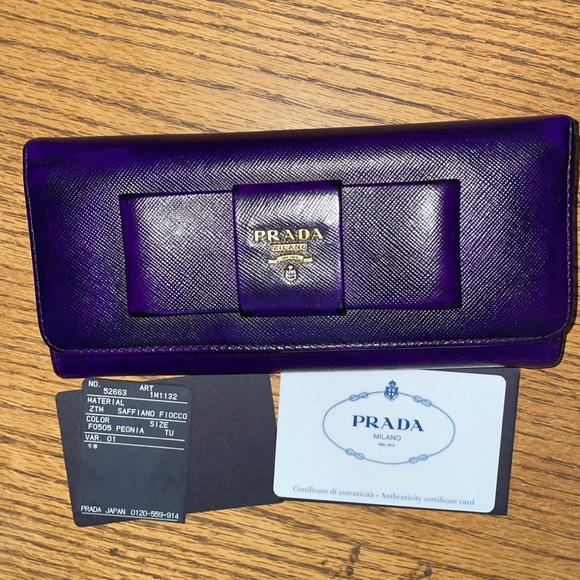 Prada Handbags - Prada bow flap wallet”Authentic “